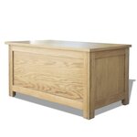 vidaXL Coffre de rangement 90 x 45 x 45 cm Bois de chêne massif