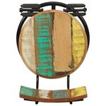 vidaXL Tabourets de bar lot de 2 bois de récupération massif