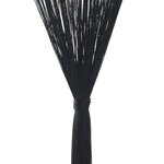 vidaXL Rideau en fils 2 Pièces 140 x 250 cm Noir