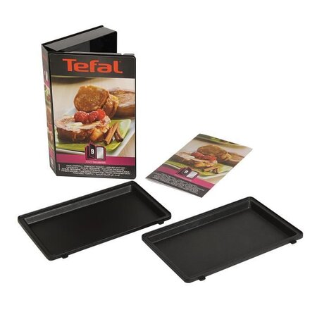 TEFAL Accessoires XA800912 Lot de 2 plaques pain perdu Snack Collection