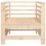 vidaXL Chaises de jardin 2 Pièces bois massif de pin