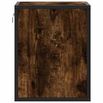 vidaXL Tables de chevet murales 2 Pièces Chêne fumé 40x31x39 5 cm
