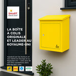 Boîte à colis moyenne 1 porte Jaune à accès frontal Acier galvanisé SMART PARCEL BOX™