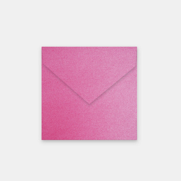 Lot de 50 enveloppes 140x140 mm metallisee azalee
