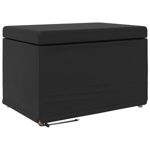 vidaXL Tabouret Noir Cuir Synthétique et Bois Composite
