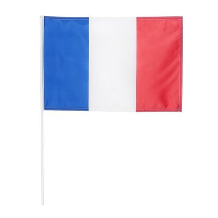 CHRONOSPORT Drapeau France avec tige - 30 x 45 cm