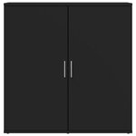 vidaXL Buffets 2 Pièces noir 79x38x80 cm bois d'ingénierie