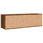 vidaXL Meuble TV chêne marron 120x34x37 cm bois d'ingénierie