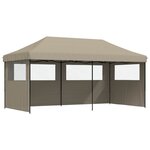 vidaXL Tente de fête 292 x 580 x 315 cm Taupe Tissu Oxford