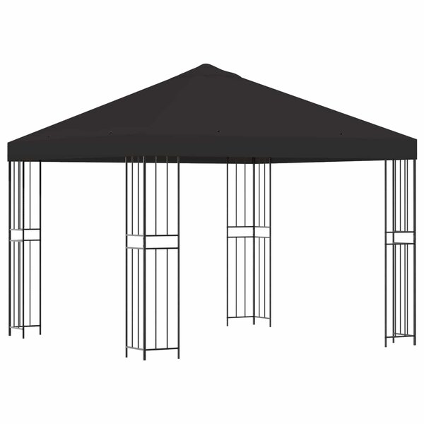 vidaXL Pavillon 3 x 3 m Anthracite Polyester et Acier 190 gsm