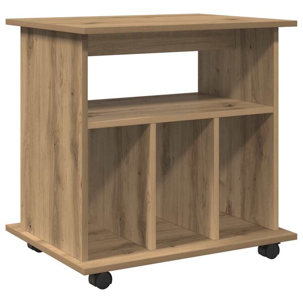 vidaXL Armoire roulante chêne artisanal 60x45x60 cm bois d'ingénierie