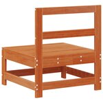 vidaXL Sofa de jardin milieu Pin massif Brun Ciré 62 x 62 x 70 5 cm