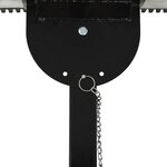 vidaXL Chasse-neige manuel avec roues 100 x 44 cm