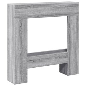 VidaXL Cadre de cheminée sonoma gris 81x18x82 cm bois d'ingénierie