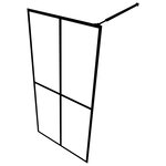 vidaXL Écran de douche Verre trempé dépoli 80x195 cm
