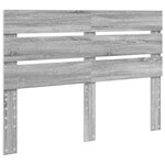 vidaXL Tête de lit Gris Sonoma 140 cm Bois d'ingénierie