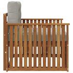 vidaXL Canapé d’extérieur Bois d'acacia massif et polyester