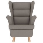 vidaXL Chaise à bascule taupe 74x90x102 cm tissu