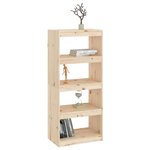 vidaXL Bibliothèque/Séparateur de pièce 60x30x135 5 cm Bois de pin