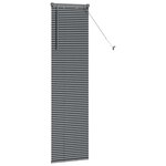 vidaXL Store de Fenêtre Gris foncé 80 x 130 cm Aluminium