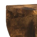 vidaXL Étagère Murale Montage mural 2 Pièces Chêne fumé 38 x 19 x 19 cm