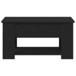 vidaXL Table basse Chêne noir 79 x 49 x 41 cm Bois d'ingénierie