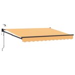 vidaXL Auvent rétractable électrique Sable 100  Polyester et Aluminium