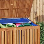 vidaXL Boîte de rangement de jardin 175x80x75 cm bois massif d'acacia