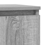 vidaXL Buffet avec tiroir sonoma gris 71x35x65 cm bois d'ingénierie