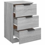 vidaXL Table de chevet Sonoma gris 40x36x65 cm