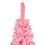 Vidaxl arbre de noël mince avec led rose 240 cm