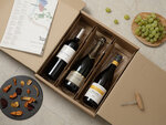 SMARTBOX - Coffret Cadeau Coffret de 3 bouteilles : vin rouge  vin blanc et champagne livrés à domicile -  Gastronomie