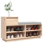 vidaXL Armoire à chaussures 110x34x61 cm Bois de pin massif