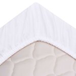 vidaXL Drap Housse Blanc 200 x 160 cm Coton
