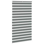 vidaXL Store zèbre gris foncé largeur du tissu 130 9 cm polyester