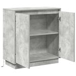 vidaXL Buffet Gris béton 71 x 34.5 x 75 cm Bois d'ingénierie