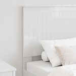 vidaXL Tête de lit Blanc Brillant 75 cm Bois d'ingénierie
