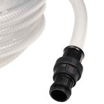 vidaXL Tuyau d'aspiration avec raccords en PVC transparent 1" 10 m PVC
