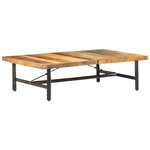 vidaXL Table basse 142x90x42 cm Bois de récupération massif