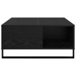vidaXL Table basse Chêne noir 80 x 80 x 36 5 cm Bois d'ingénierie