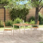 vidaXL Chaise de jardin 2 Pièces Marron 56 x 54.5 x 87 cm Teck massif