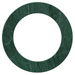Numéro 0 - Numéro adhésif pour boîtes aux lettres- Pierre véritable 50 mm Malachite