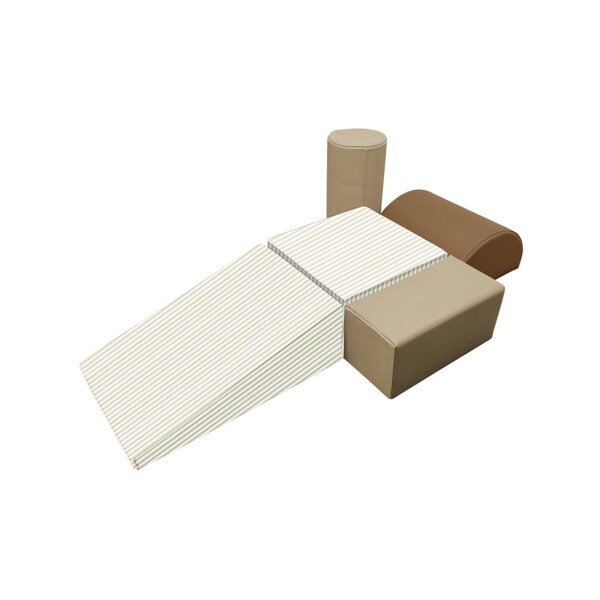 Blocs de mousse beige aire de jeux