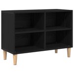 vidaXL Meuble TV en chêne noir - 69.5x30x50 cm  bois d'ingénierie