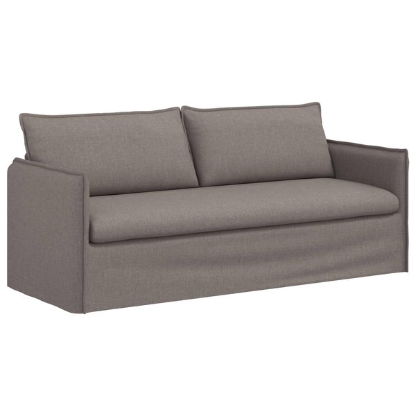 vidaXL Canapé Taupe 196 x 82 x 85 cm tissu