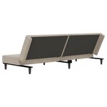 vidaXL Canapé-lit à 2 places Gris clair Velours