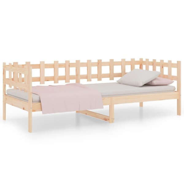 vidaXL Lit de jour sans matelas 90x190 cm bois de pin massif