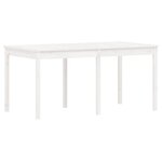 vidaXL Ensemble à manger de jardin 7 Pièces blanc bois massif de pin