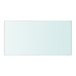 vidaXL Panneaux d'étagère 2 Pièces Verre Transparent 40 x 20 cm