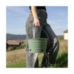 Barbecue à charbon portable Ø 27 cm  grille acier chromé - Hauteur 24 cm - Pieds pliables  poignées